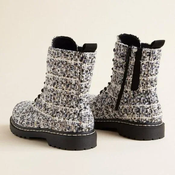 TORRID 9WW Boucle Wide Width Stevie Lace-Up Combat Boots NWT - Picture 7 of 12